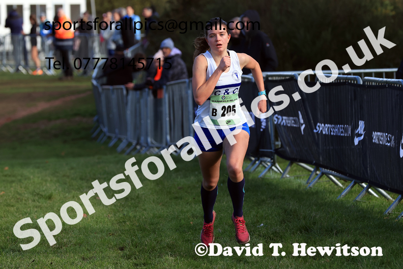 Junior Womens 2025 National Cross Country Relays, Berry Hill Park, Mansfield. Photo: David T. Hewitson/Sports for All Pics